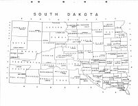 South Dakota State Map, Clay County 1968